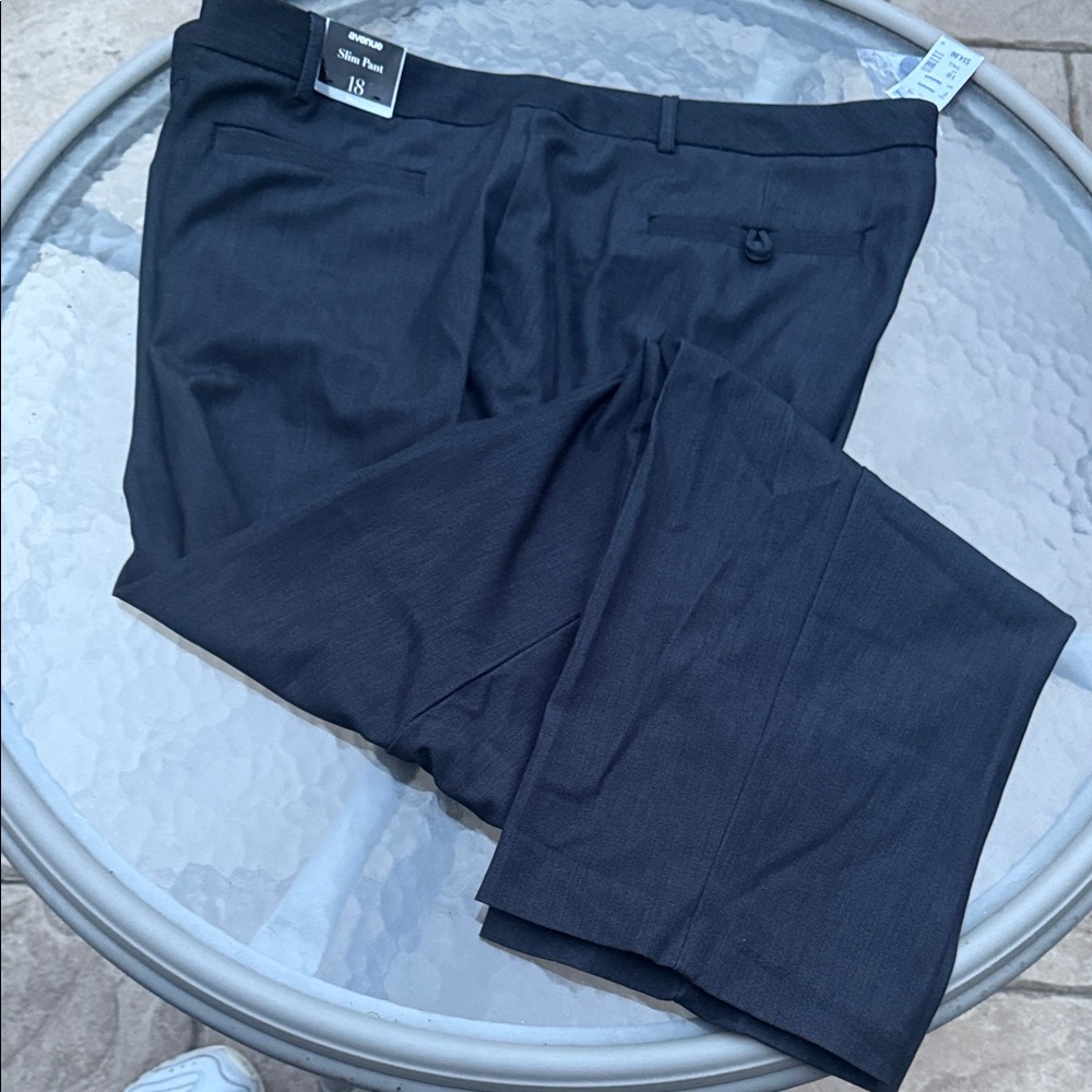 Avenue Black Straight Leg Pants